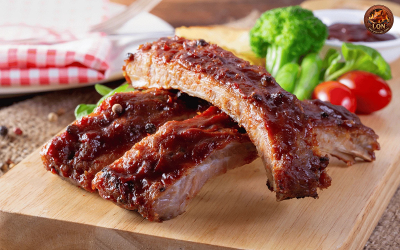 Sườn non quay giòn thơm ngon