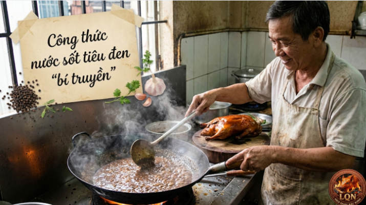 Công thức nấu sốt tiêu đen