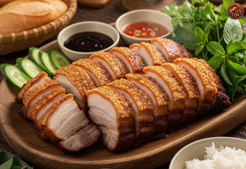 Heo quay da cốm giòn chất lượng tại cửa hàng chúng tôi